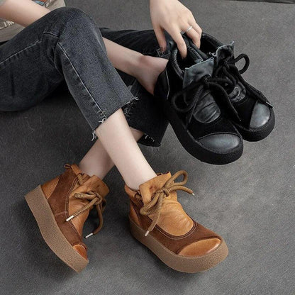 Handmade Leather Chelsea Ankle Boots for Women: AMV1218 Casual Shoes - Touchy Style .