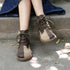 Handmade Soft Leather Ankle Boots Flats for Women - TF121 Casual Shoes - Touchy Style .