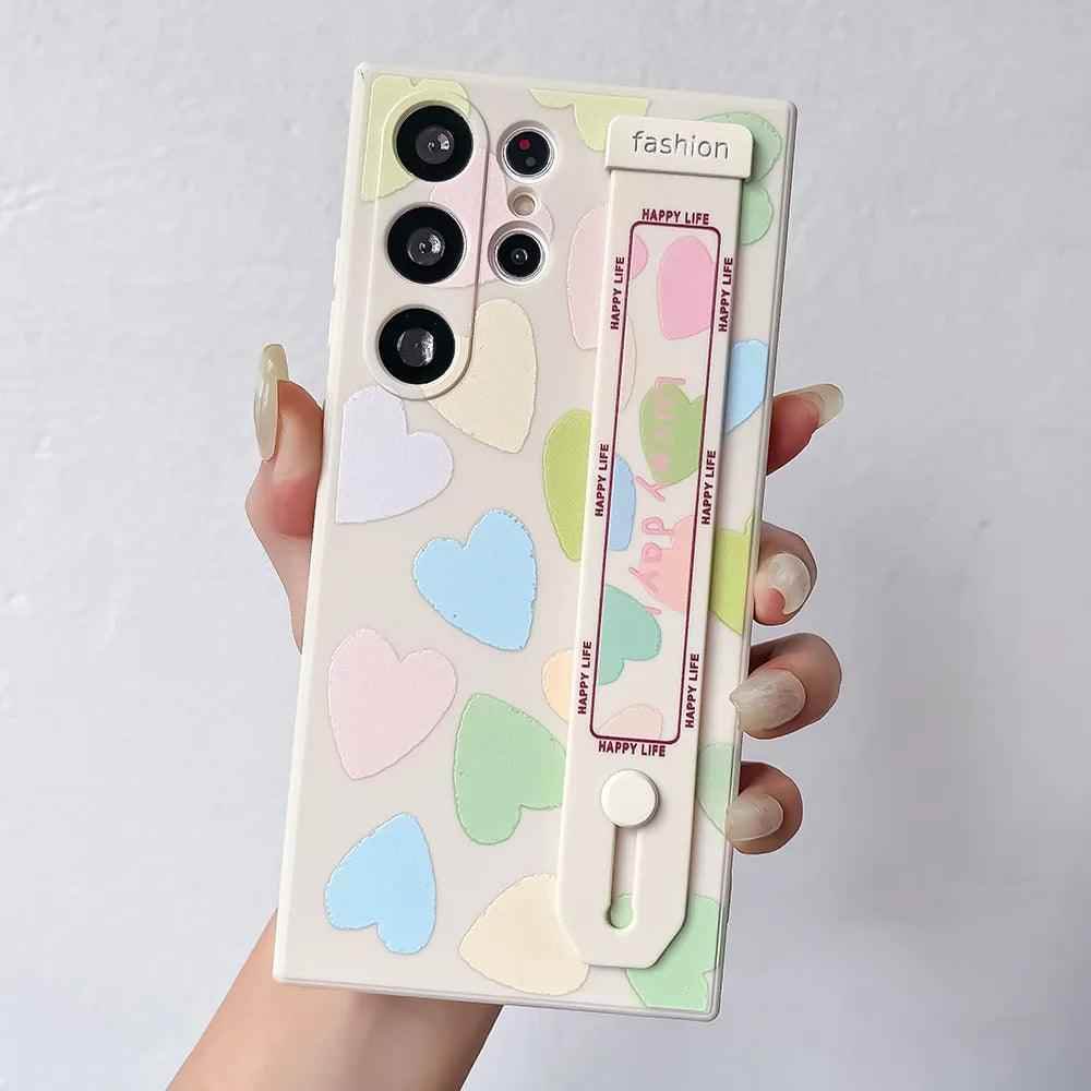 Happy Colors Cute Phone Case For Huawei Honor 90, 70, X8, 20, 10, 50 Pro, P60, P30, P20, P50, P40 Lite, Nova 9, 8, 5t - ACPCZ75 Pattern - Touchy Style .