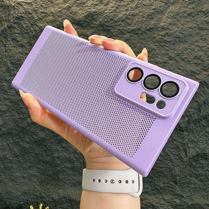 Heat Dissipation Breathe Cute Phone Case for Galaxy S20, S21 FE, S22 Plus, S23 Ultra, and Note 10, 20 - Touchy Style .