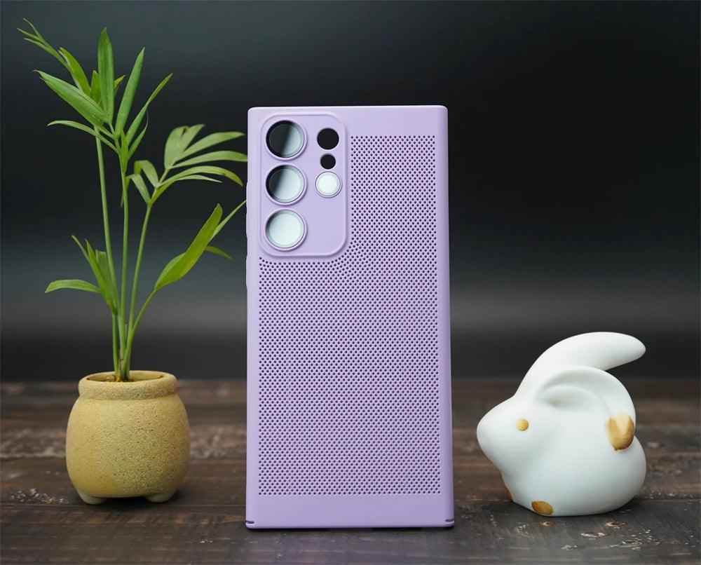 Heat Dissipation Breathe Cute Phone Case for Galaxy S20, S21 FE, S22 Plus, S23 Ultra, and Note 10, 20 - Touchy Style .