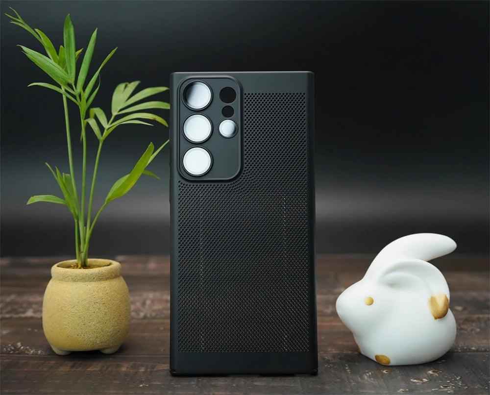 Heat Dissipation Breathe Cute Phone Case for Galaxy S20, S21 FE, S22 Plus, S23 Ultra, and Note 10, 20 - Touchy Style