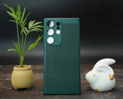 Heat Dissipation Breathe Cute Phone Case for Galaxy S20, S21 FE, S22 Plus, S23 Ultra, and Note 10, 20 - Touchy Style .