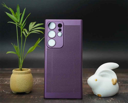 Heat Dissipation Breathe Cute Phone Case for Galaxy S20, S21 FE, S22 Plus, S23 Ultra, and Note 10, 20 - Touchy Style .