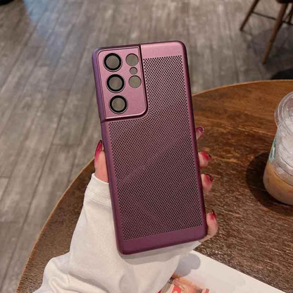 Heat Dissipation Breathe Cute Phone Case for Galaxy S20, S21 FE, S22 Plus, S23 Ultra, and Note 10, 20 - Touchy Style