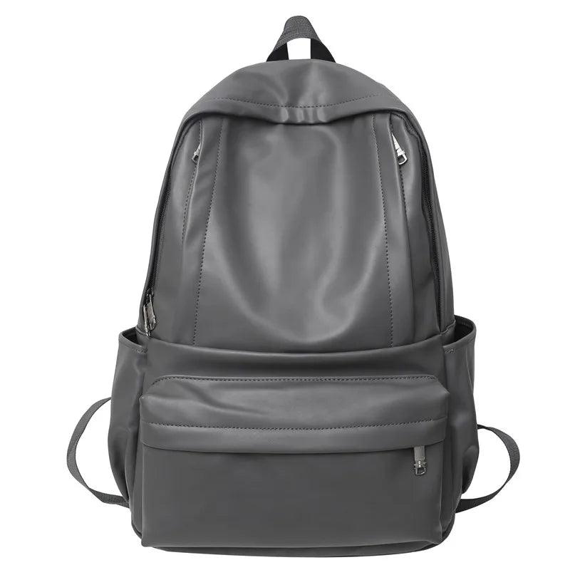 High-Quality Leather School Bags - Large Capacity Cool Backpack QC336 - Touchy Style
