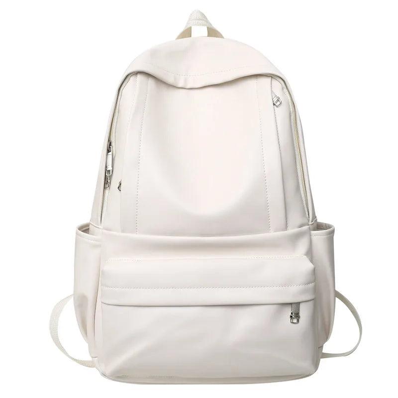 High-Quality Leather School Bags - Large Capacity Cool Backpack QC336 - Touchy Style
