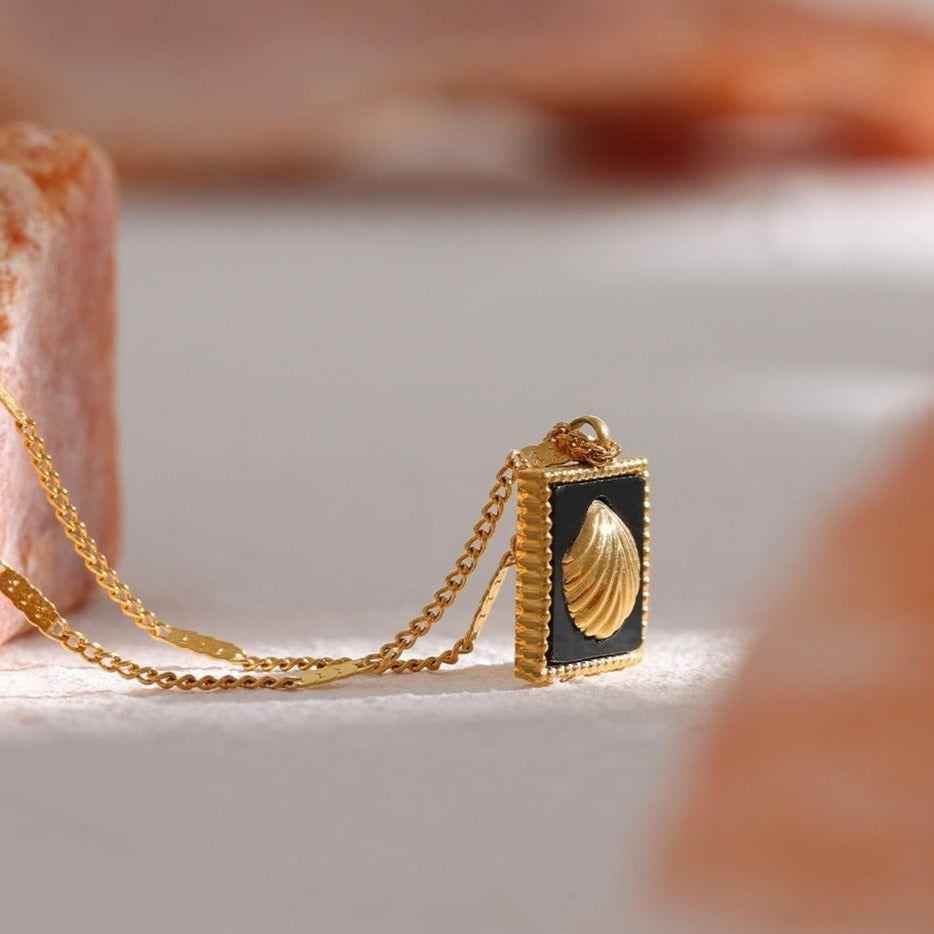 High-Quality Stainless Steel Shell Necklace Charm Jewelry NCJR32 - Touchy Style