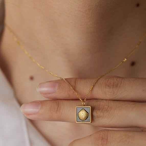 High-Quality Stainless Steel Shell Necklace Charm Jewelry NCJR32 - Touchy Style