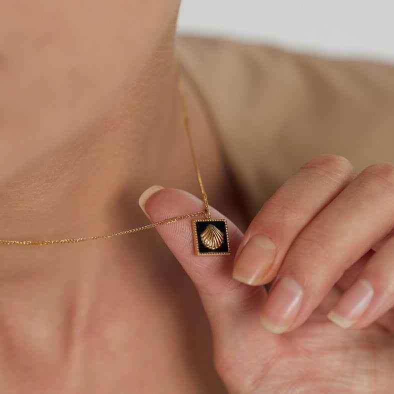 High-Quality Stainless Steel Shell Necklace Charm Jewelry NCJR32 - Touchy Style