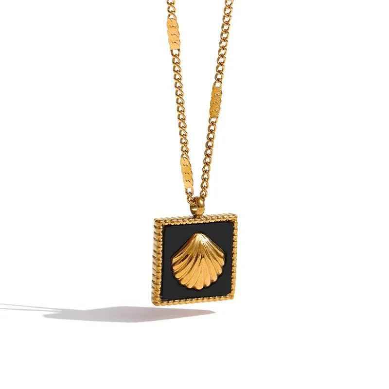 High-Quality Stainless Steel Shell Necklace Charm Jewelry NCJR32 - Touchy Style