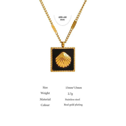 High-Quality Stainless Steel Shell Necklace Charm Jewelry NCJR32 - Touchy Style