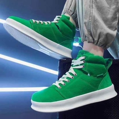 High-top Canvas Breathable - Fashionable Men&