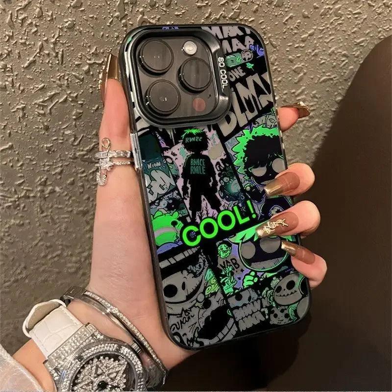 Human Skeleton Pattern Cute Phone Case for iPhone 15, 14 Pro Max, 13, 12, 11, XR, XS, X, and Mini - Touchy Style .