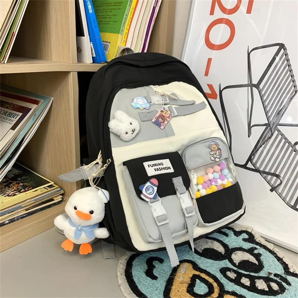 ICS329 Cool Shoulder Travel Backpack for Teen Girls - Touchy Style .