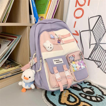ICS329 Cool Shoulder Travel Backpack for Teen Girls - Touchy Style
