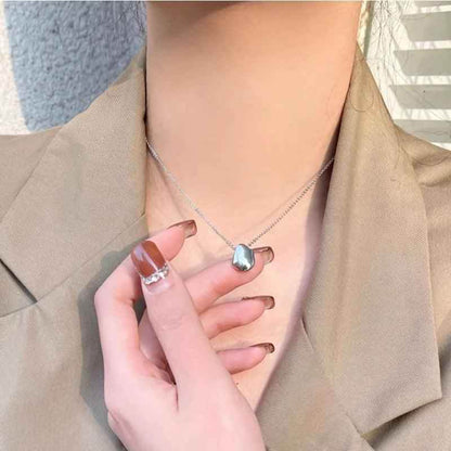 Irregular Matte Geometric Pendant NecklaceCharm Jewelry NCJOI02 - Touchy Style