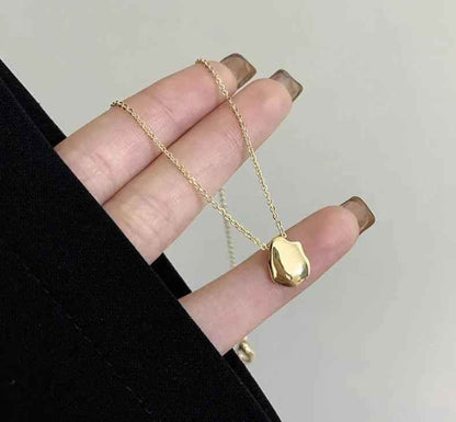 Irregular Matte Geometric Pendant NecklaceCharm Jewelry NCJOI02 - Touchy Style