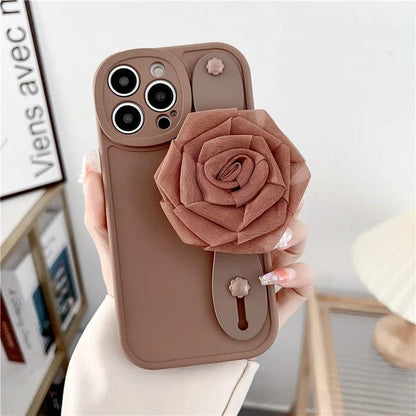 JBCPC1021 Cute Phone Case for Galaxy S23 Ultra, A54, A14, A24, A34, 53, 52, M54, M14, M34, S22, S21 FE, or S20 Plus - 3D Rose Hand Band - Touchy Style