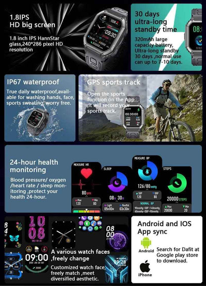K55 Smartwatch: The Smartwatch for Men Who Want It All - Touchy Style