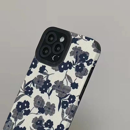 Korea Style Cute Floral Phone Cases for iPhone 14, 13, 12, 11, Pro Max, X, XS Max, XR, Plus - Touchy Style .
