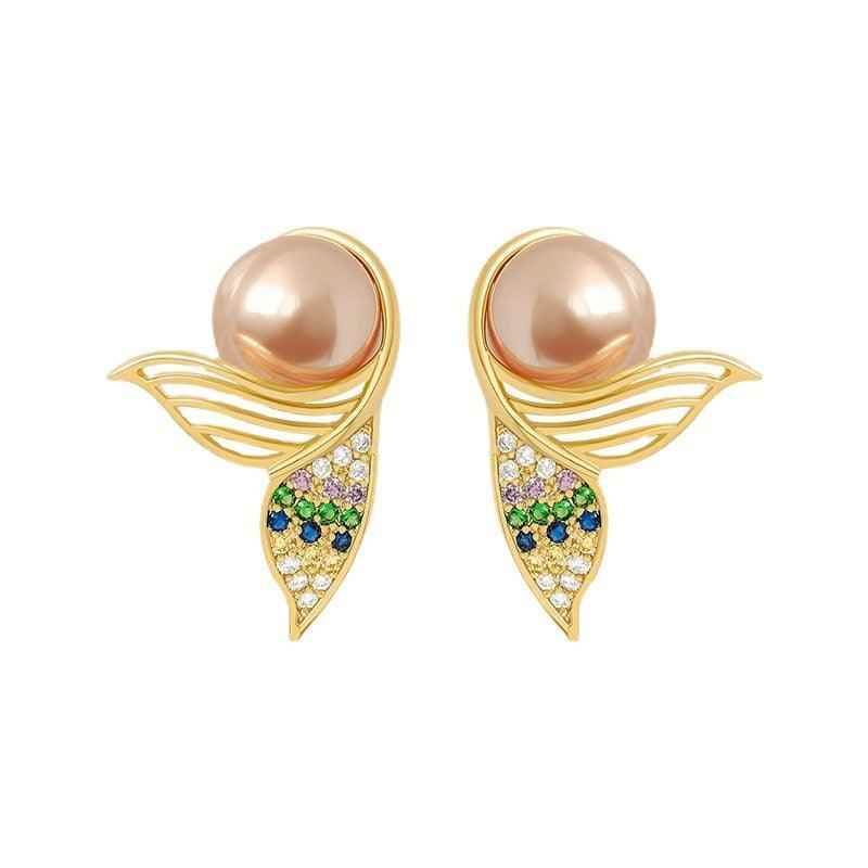 Korean Geometric Metal Charm Stud Earrings Gq121 Stylish Jewelry - Touchy Style