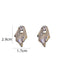 Korean Irregular Metal Drop Earrings with Fresh Pearl Charm - RM225 Jewelry - Touchy Style .