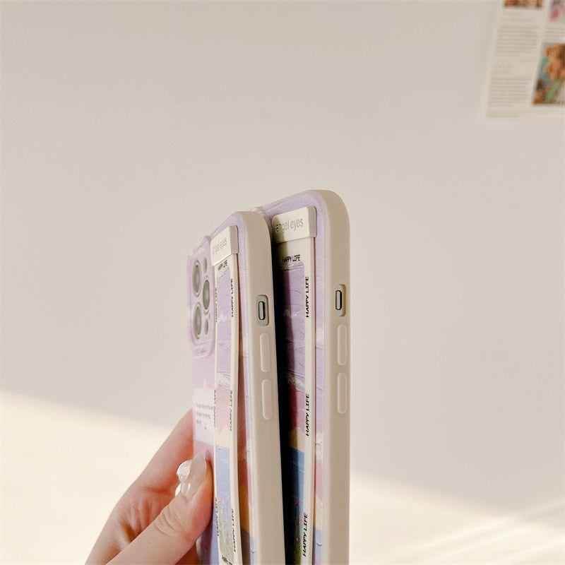 Landscape Painting Cute Phone Cases for iPhone 13, 14 Pro, 12, 11, XS Max, X, XR, 7, 8 Plus - Touchy Style