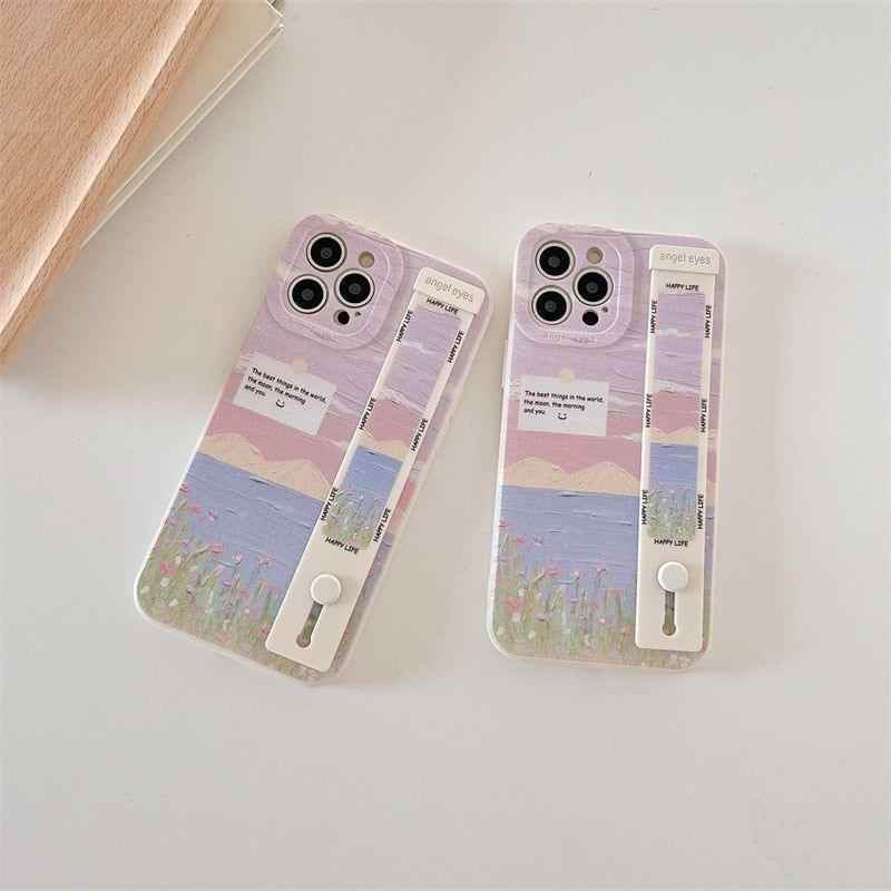 Landscape Painting Cute Phone Cases for iPhone 13, 14 Pro, 12, 11, XS Max, X, XR, 7, 8 Plus - Touchy Style
