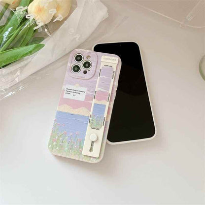 Landscape Painting Cute Phone Cases for iPhone 13, 14 Pro, 12, 11, XS Max, X, XR, 7, 8 Plus - Touchy Style .