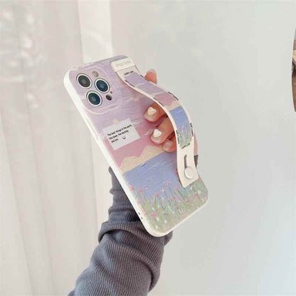 Landscape Painting Cute Phone Cases for iPhone 13, 14 Pro, 12, 11, XS Max, X, XR, 7, 8 Plus - Touchy Style .