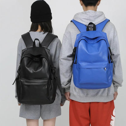 Large Capacity GZ215 Leather Cool Backpack - Ideal for Travel, School, and College - Touchy Style .