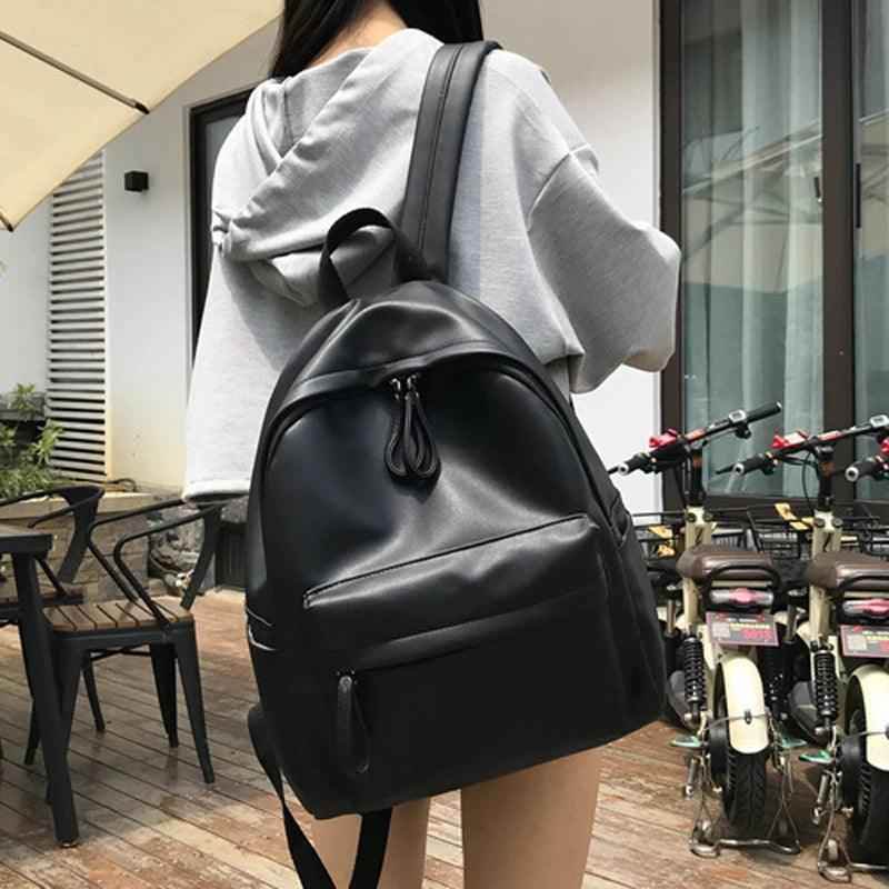 Large Capacity Leather School Bags - Teenager Cool Backpack WV1248 - Touchy Style