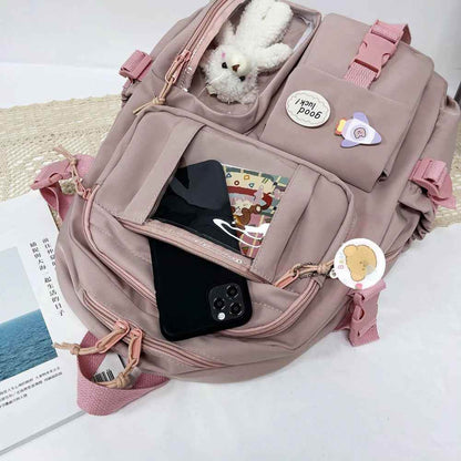 Large Capacity Travel Cool Backpack CBA30 Multi-pocket College Laptop School Bags - Touchy Style