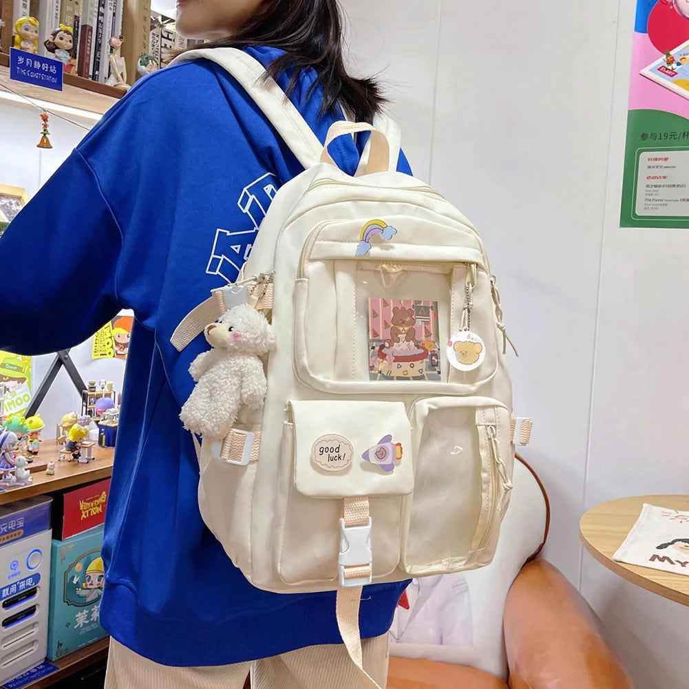 Large Capacity Travel Cool Backpack CBA30 Multi-pocket College Laptop School Bags - Touchy Style