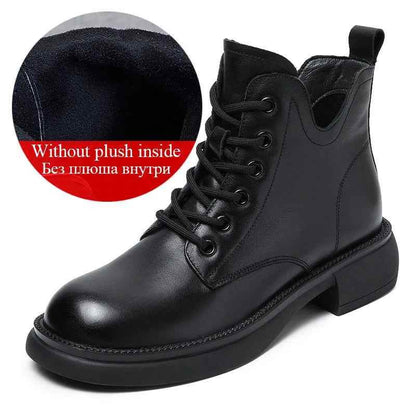 Leather Ankle Boot GCSPO06 - Stylish Women&