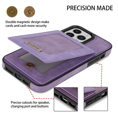 Leather Card Holder Phone Cases for iPhone 13 Pro Max, 14, 12, Mini, 11, X, XS, 7, 8 Plus, 6, 6s, SE 2022(1) - Touchy Style .