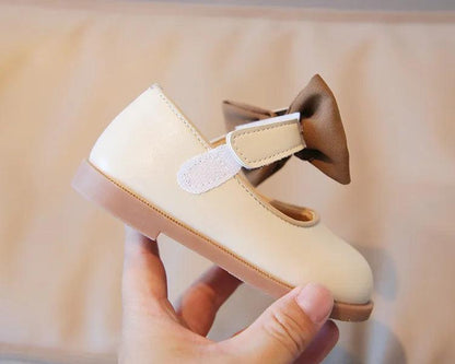 Leather Casual Shoes for Children Girls - Triangular Patch - G06042 - Touchy Style .