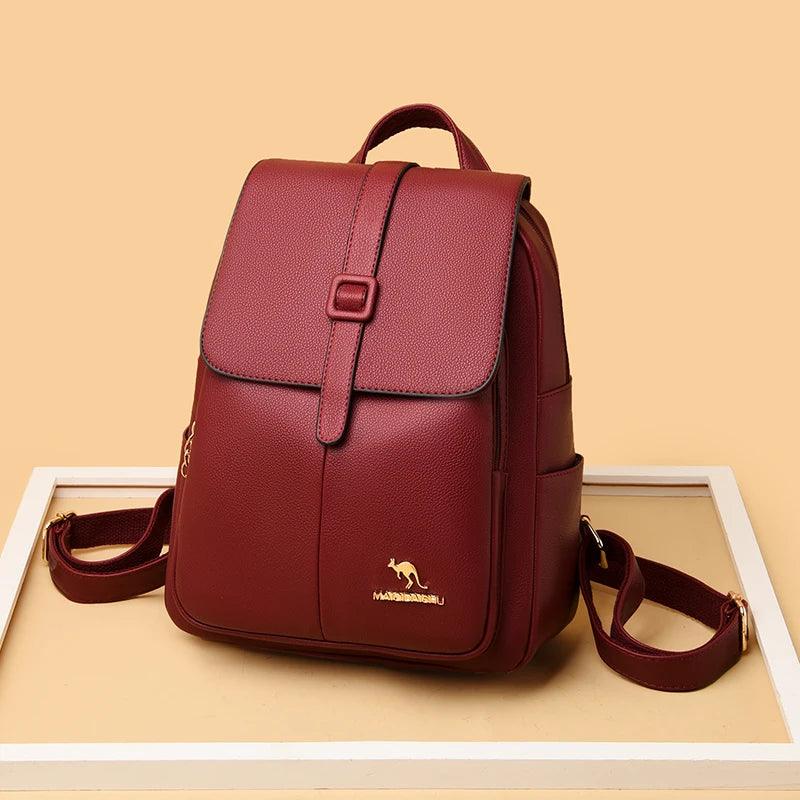Leather Cool Backpacks GCBV00 Shoulder Bag Travel Ladies School Bags for Teenage Girls - Touchy Style