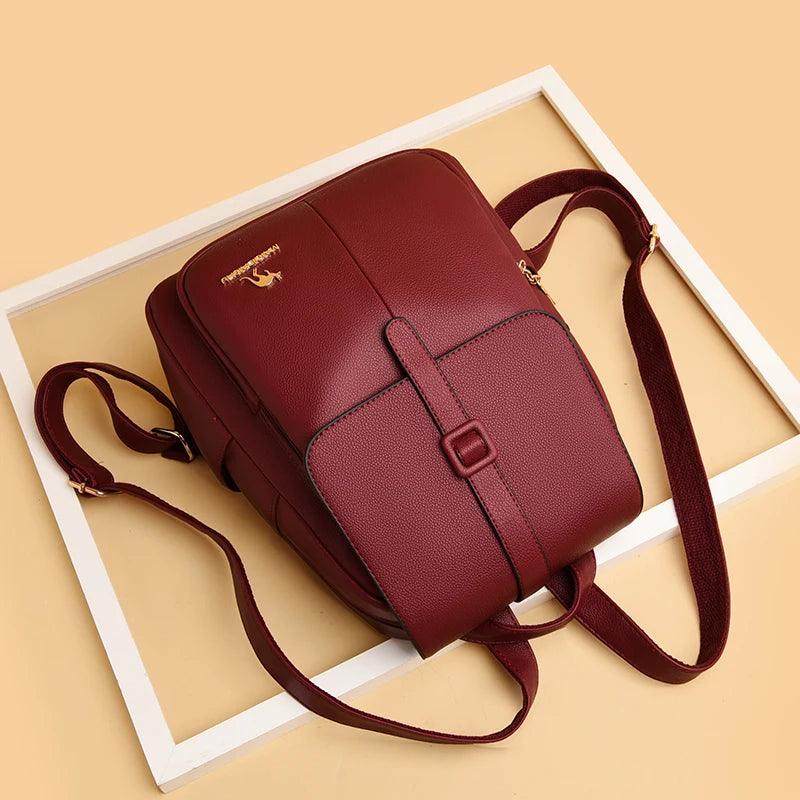 Leather Cool Backpacks GCBV00 Shoulder Bag Travel Ladies School Bags for Teenage Girls - Touchy Style