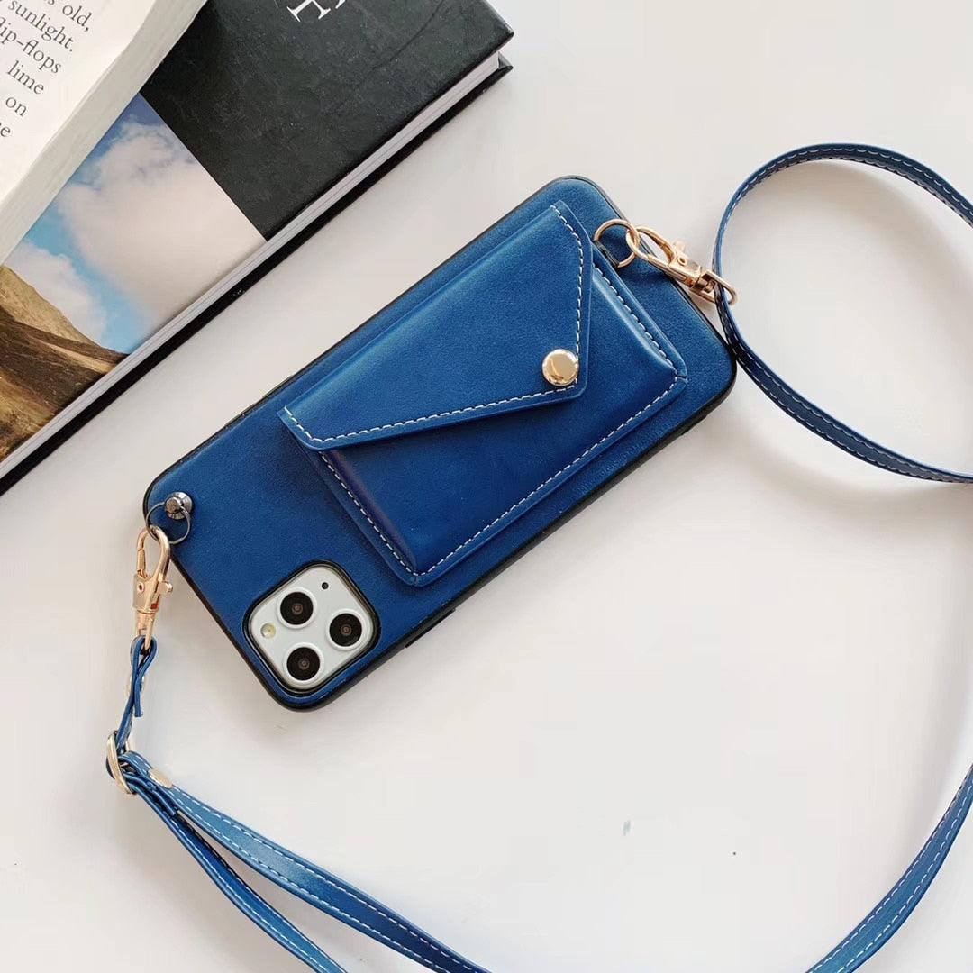 Leather Envelope Wallet Cute Phone Cases For iPhone13 12 Pro Max 12 Mini 11 Pro 6 6s 7 8 Plus SE 2020 X XR XS Max (A) - Touchy Style .