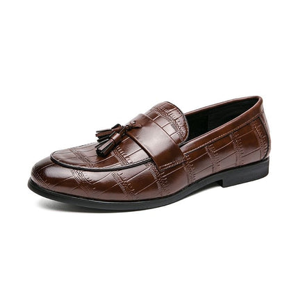 Leather Formal Loafers - Men&