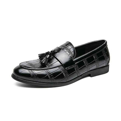 Leather Formal Loafers - Men&