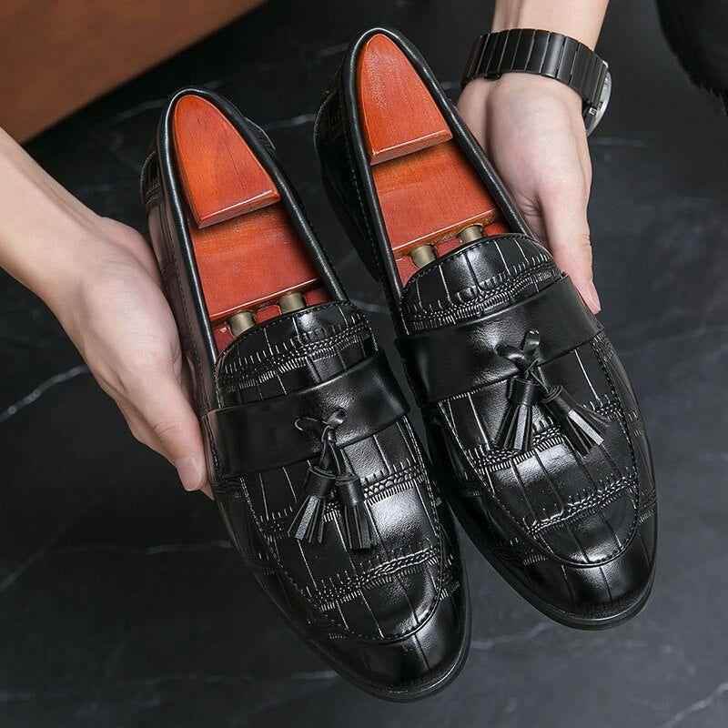 Leather Formal Loafers - Men&