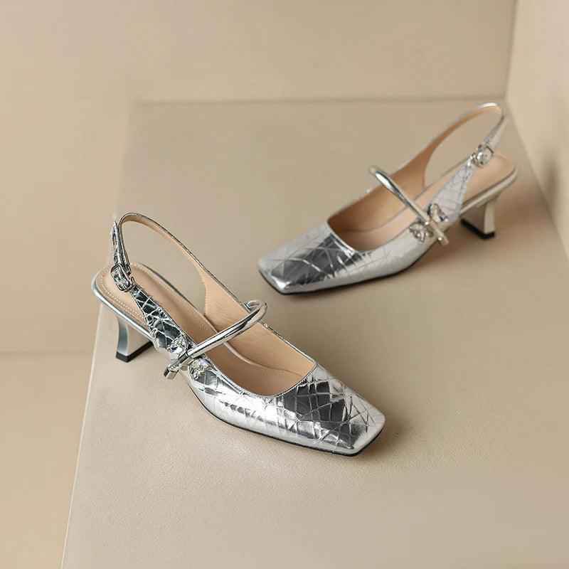 Leather High Heel Sandals - TSS102 Women&