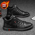 Leather Sports Casual Shoes For Men - WZ1220 Sneakers Loafers - Touchy Style .