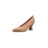 Leather Thick Heels Pumps - Women&