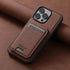 Leather Wallet ACPC317 Cute Phone Case For iPhone 12, 13, 14, and 15 Pro Max Plus - Magnetic Pocket - Touchy Style .