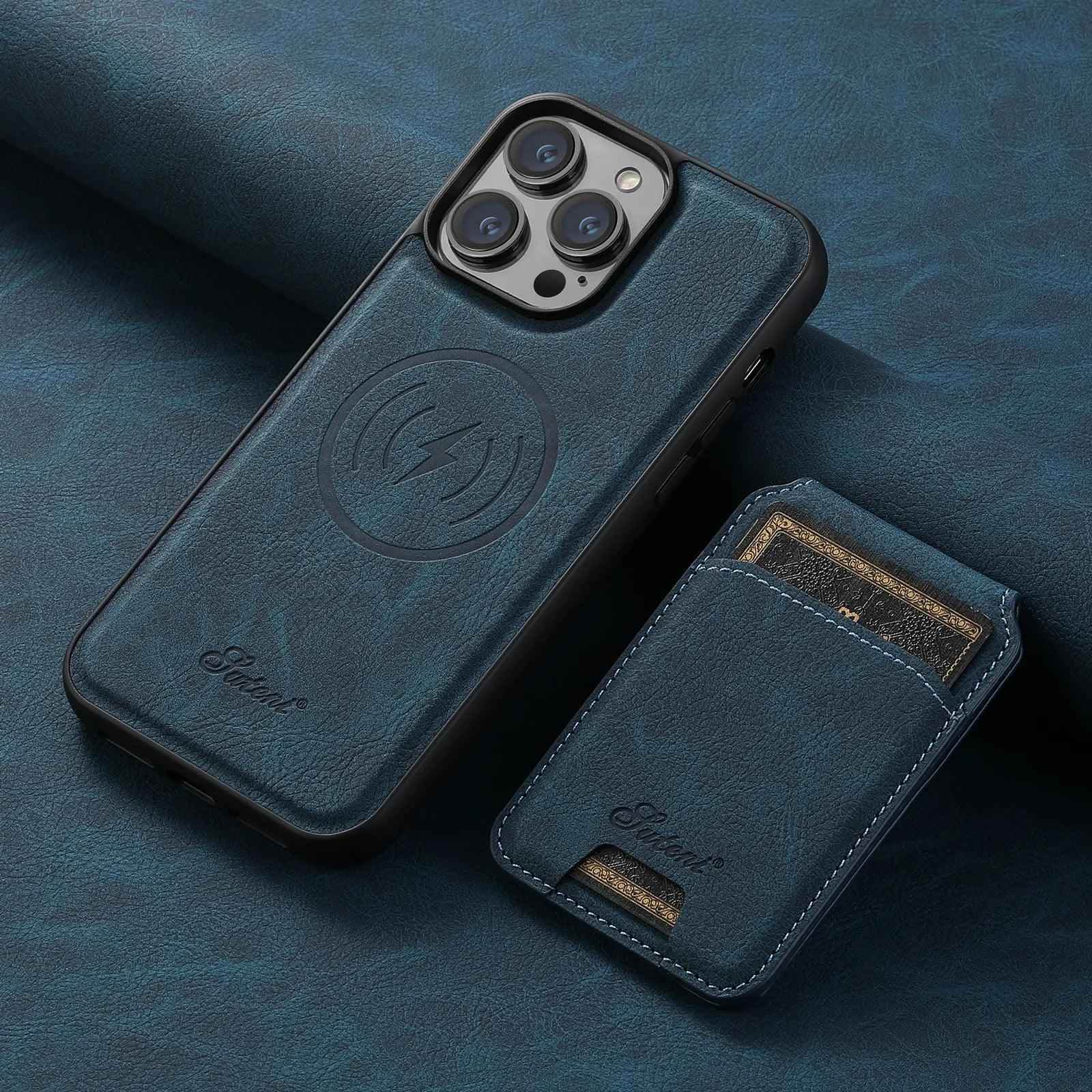 Leather Wallet ACPC317 Cute Phone Case For iPhone 12, 13, 14, and 15 Pro Max Plus - Magnetic Pocket - Touchy Style