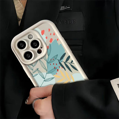 Leaves Cute Phone Case For Huawei Honor 50, 90, 20, 9X Pro, X9, X30, Y9 Prime 2019, Magic 5 Pro - CPC080 Pattern - Touchy Style .